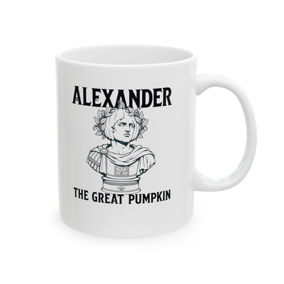 Alexander the Great Pumpkin! Statue Ceramic Mug, (11oz, 15oz)