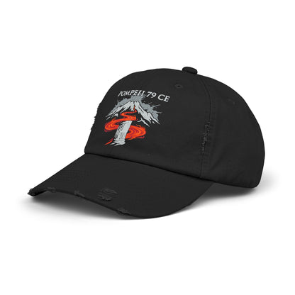 Pompeii 79 CE Vesuvius Unisex Distressed Cap