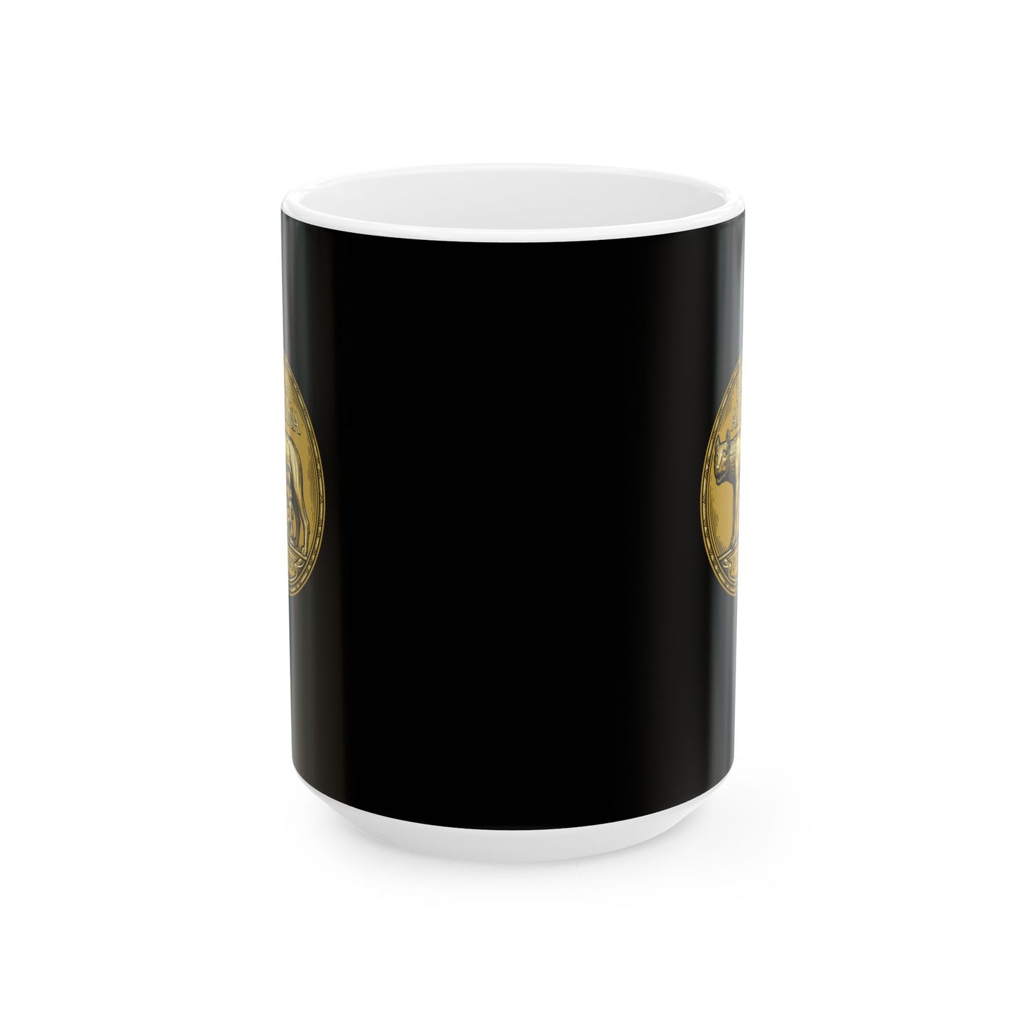Roma Aeterna She Wolf Coin  Ceramic Mug, (11oz, 15oz)