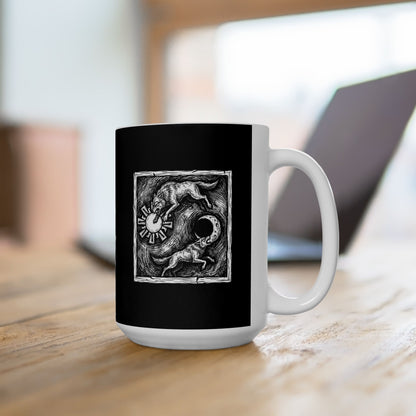 Sköll & Hati the Devourers Ceramic Mug, (11oz, 15oz)