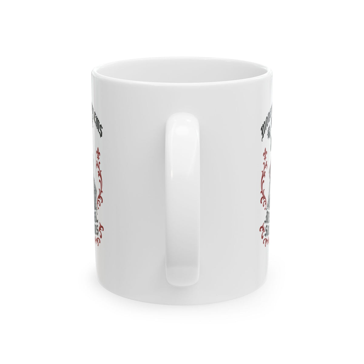 Modern Problems Require Medieval Solutions Knight Ceramic Mug, (11oz, 15oz)