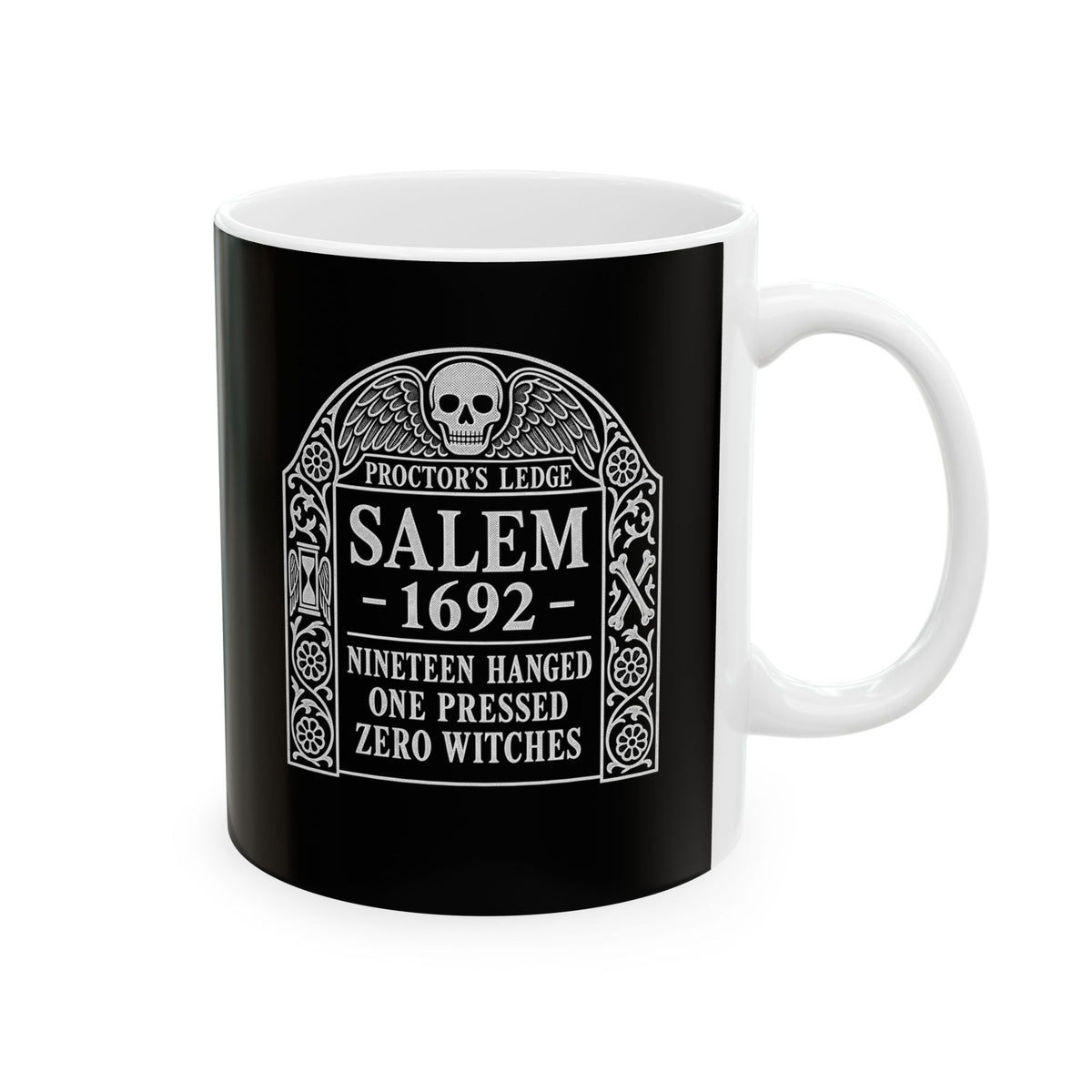 Proctor's Ledge Salem 1692 Zero Witches Ceramic Mug, (11oz, 15oz)