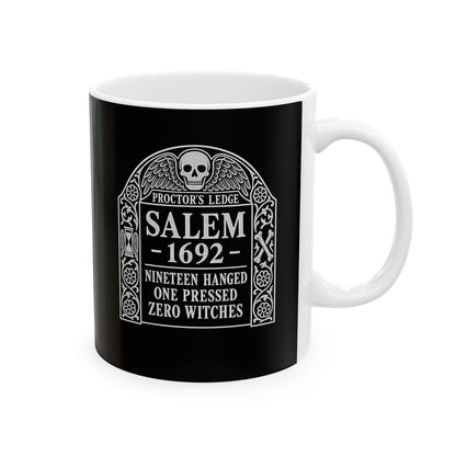 Proctor's Ledge Salem 1692 Zero Witches Ceramic Mug, (11oz, 15oz)