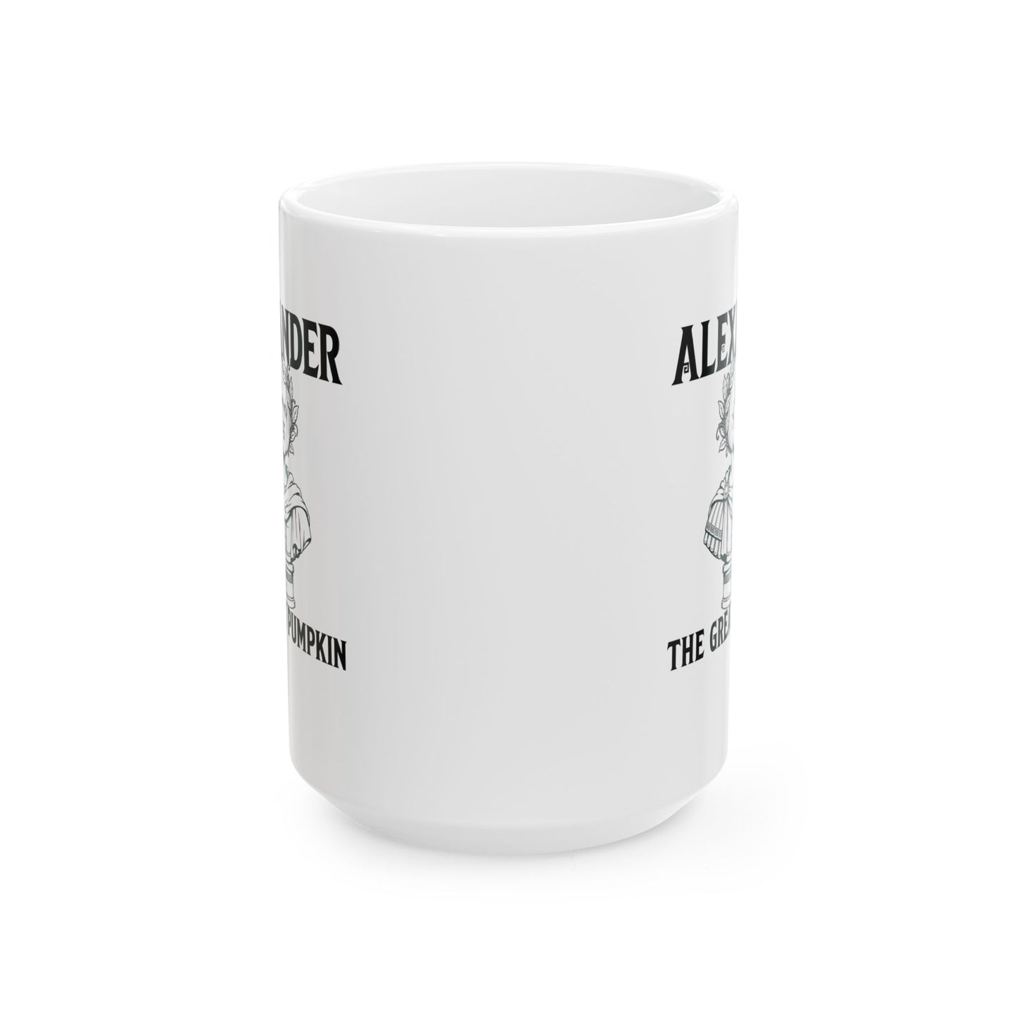Alexander the Great Pumpkin! Statue Ceramic Mug, (11oz, 15oz)