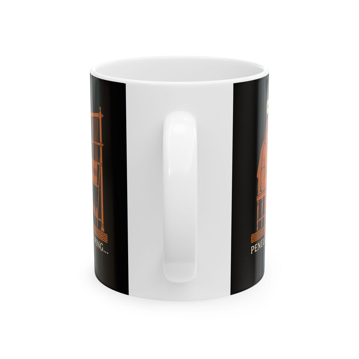 Odysseus Penelope Is Typing Red Figure Ceramic Mug, (11oz, 15oz)
