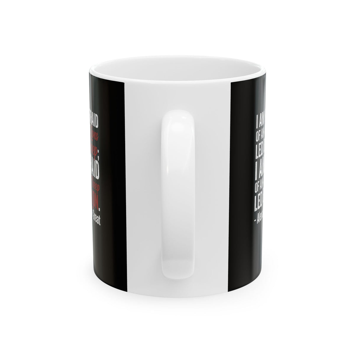 Alexander the Great Quote Led by Lions Ceramic Mug, (11oz, 15oz)