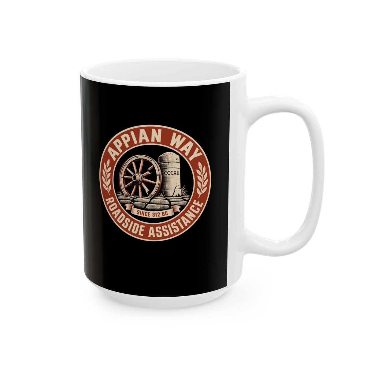Appian Way Roadside Assistance Ceramic Mug, (11oz, 15oz)