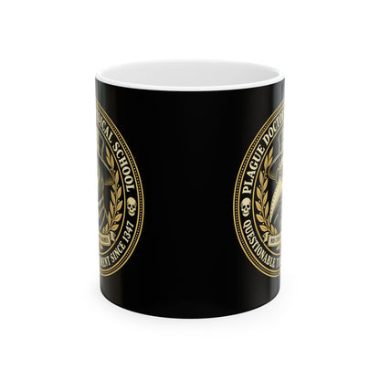 Plague Doctor Medical School Seal Ceramic Mug, (11oz, 15oz)