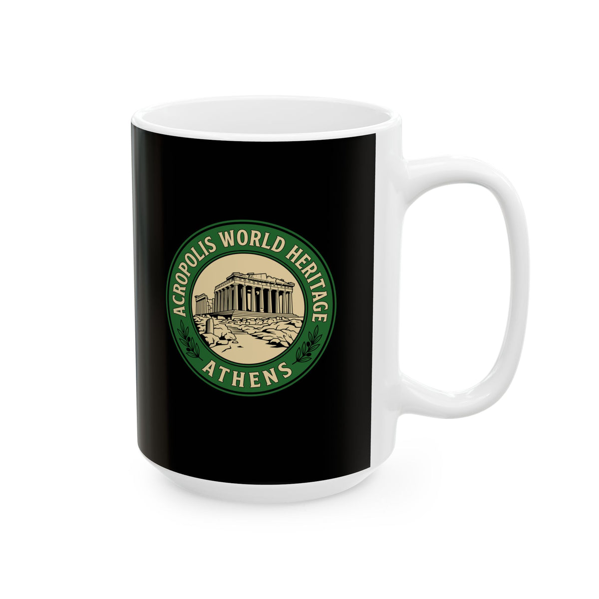 Acropolis Badge Ceramic Mug, (11oz, 15oz)