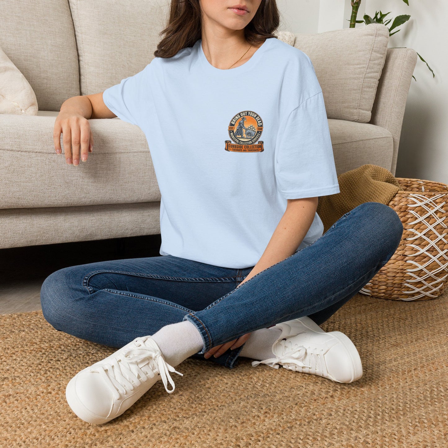 Bring Out Your Dead Plague Doctor Back Print T-Shirt