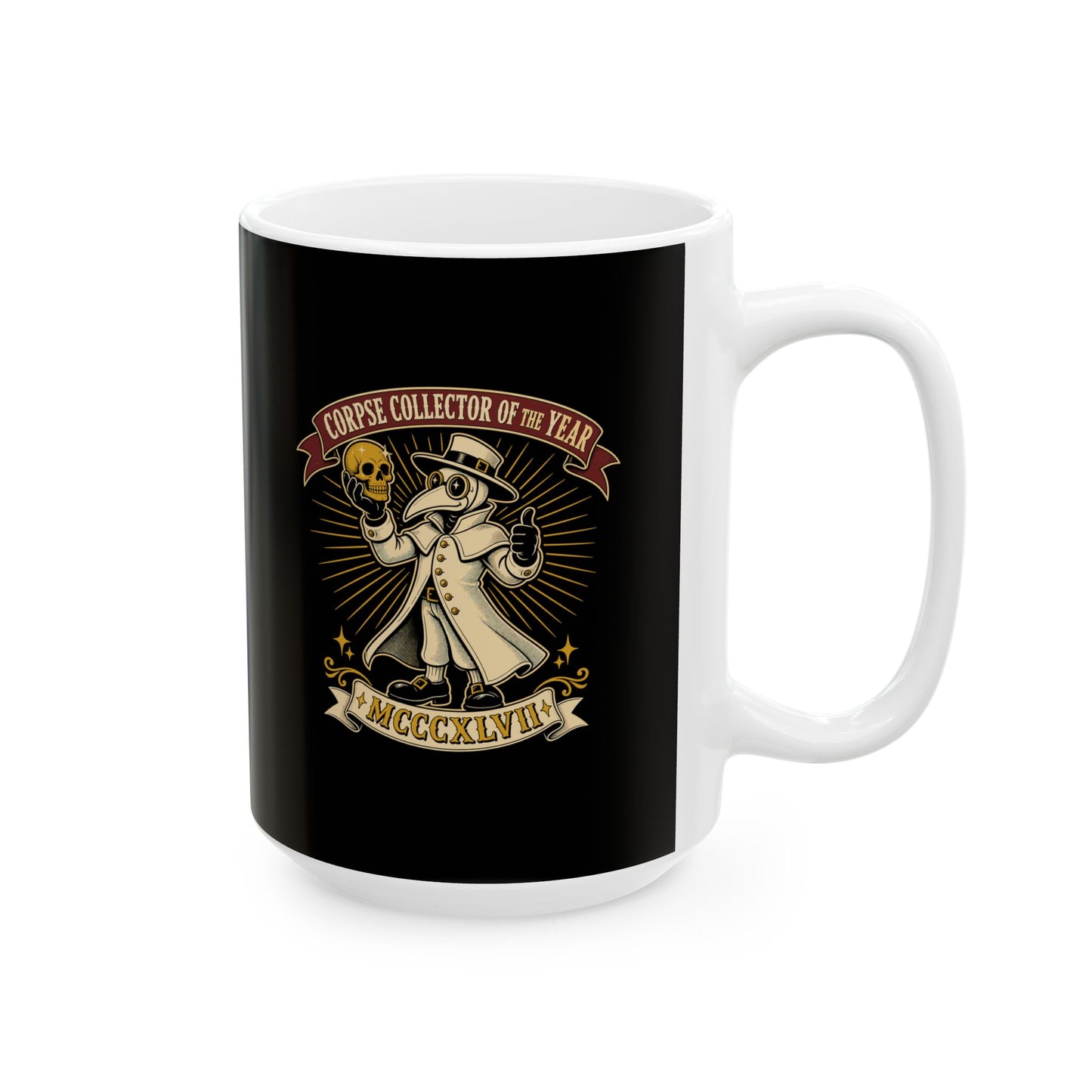 Plague Doctor Collector of the Year Ceramic Mug, (11oz, 15oz)