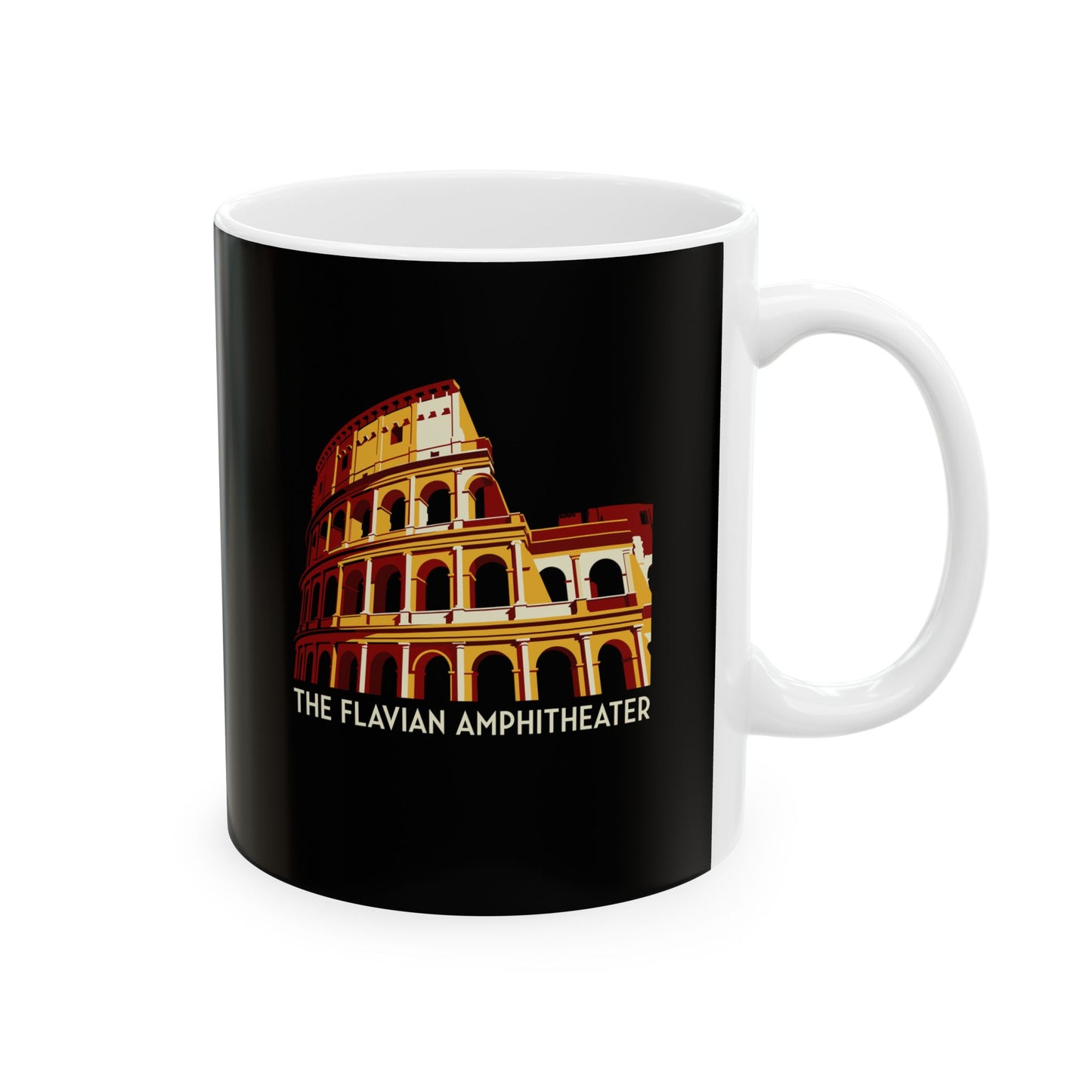 Colosseum Flavian Amphitheater Ceramic Mug, (11oz, 15oz)