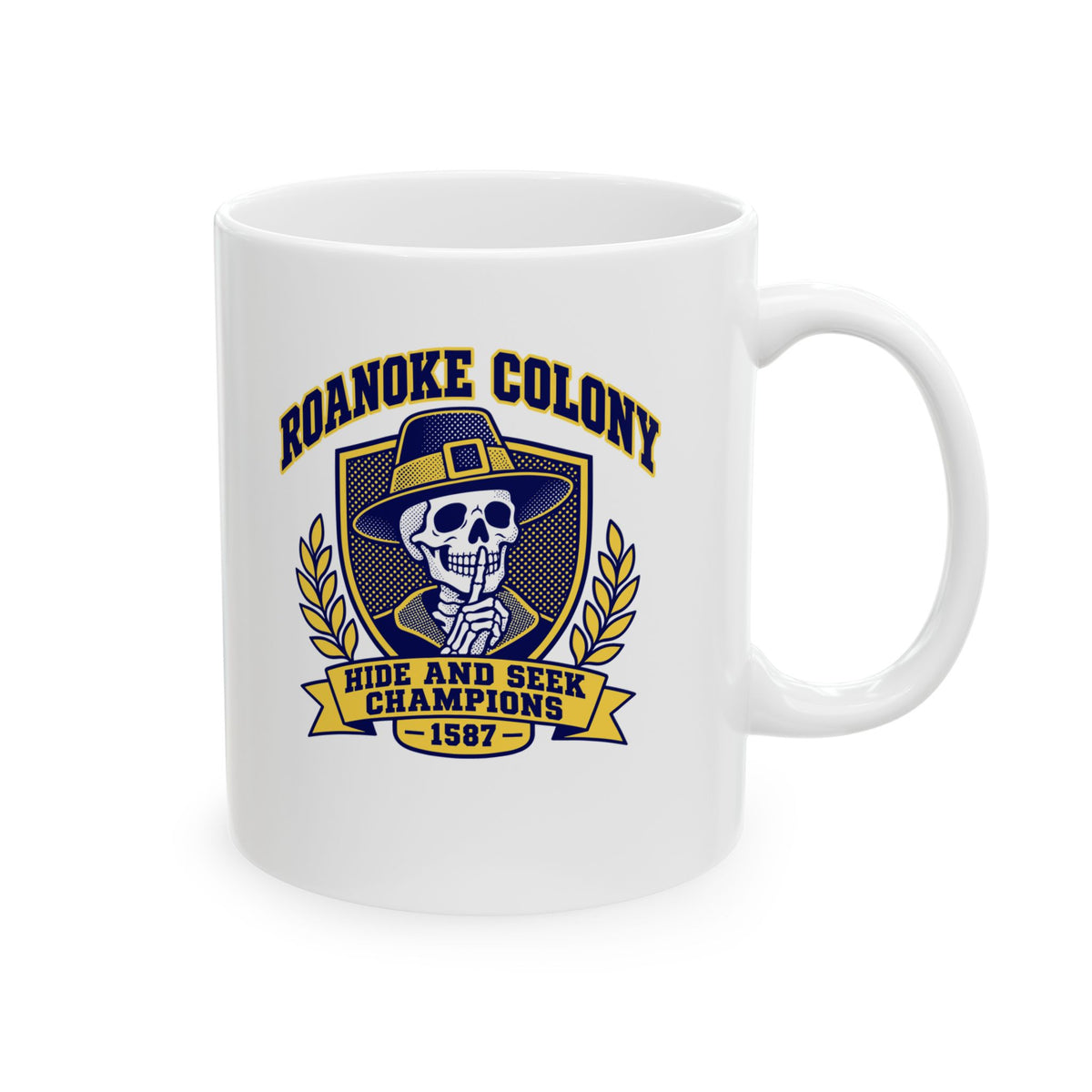 Roanoke Hide and Seek Champions Ceramic Mug, (11oz, 15oz)