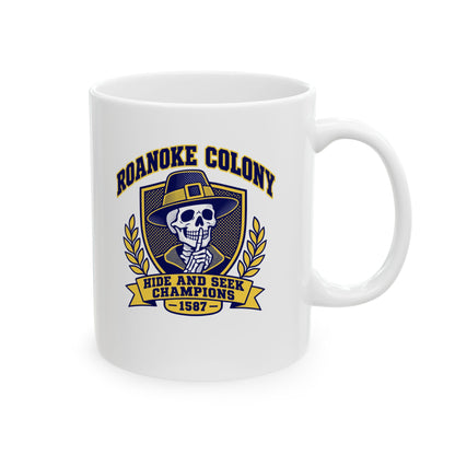 Roanoke Hide and Seek Champions Ceramic Mug, (11oz, 15oz)