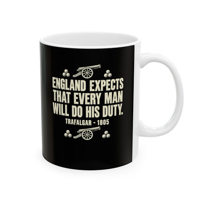 England Expects Trafalgar 1805 Ceramic Mug, (11oz, 15oz)