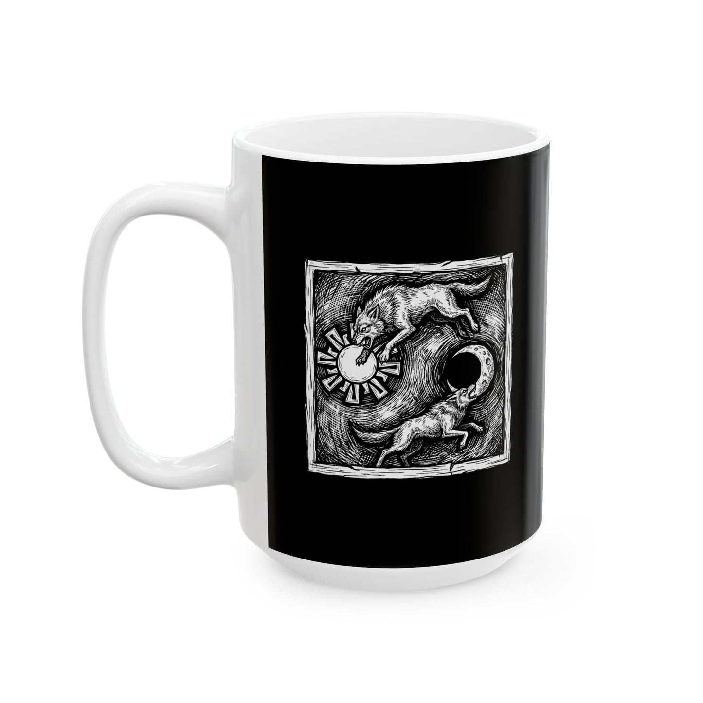 Sköll & Hati the Devourers Ceramic Mug, (11oz, 15oz)