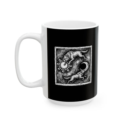 Sköll & Hati the Devourers Ceramic Mug, (11oz, 15oz)