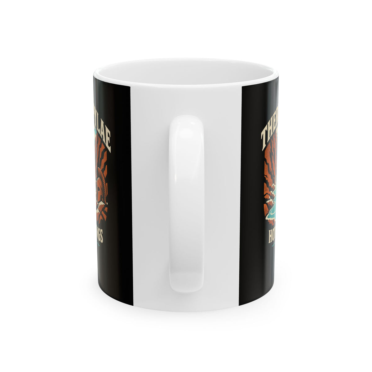 Thermopylae Hot Springs Badge Ceramic Mug, (11oz, 15oz)