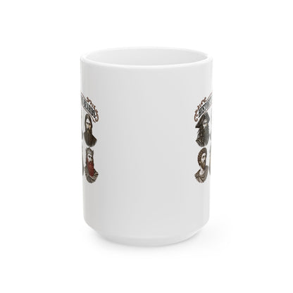 History's Famous Beards Engraving Ceramic Mug, (11oz, 15oz)