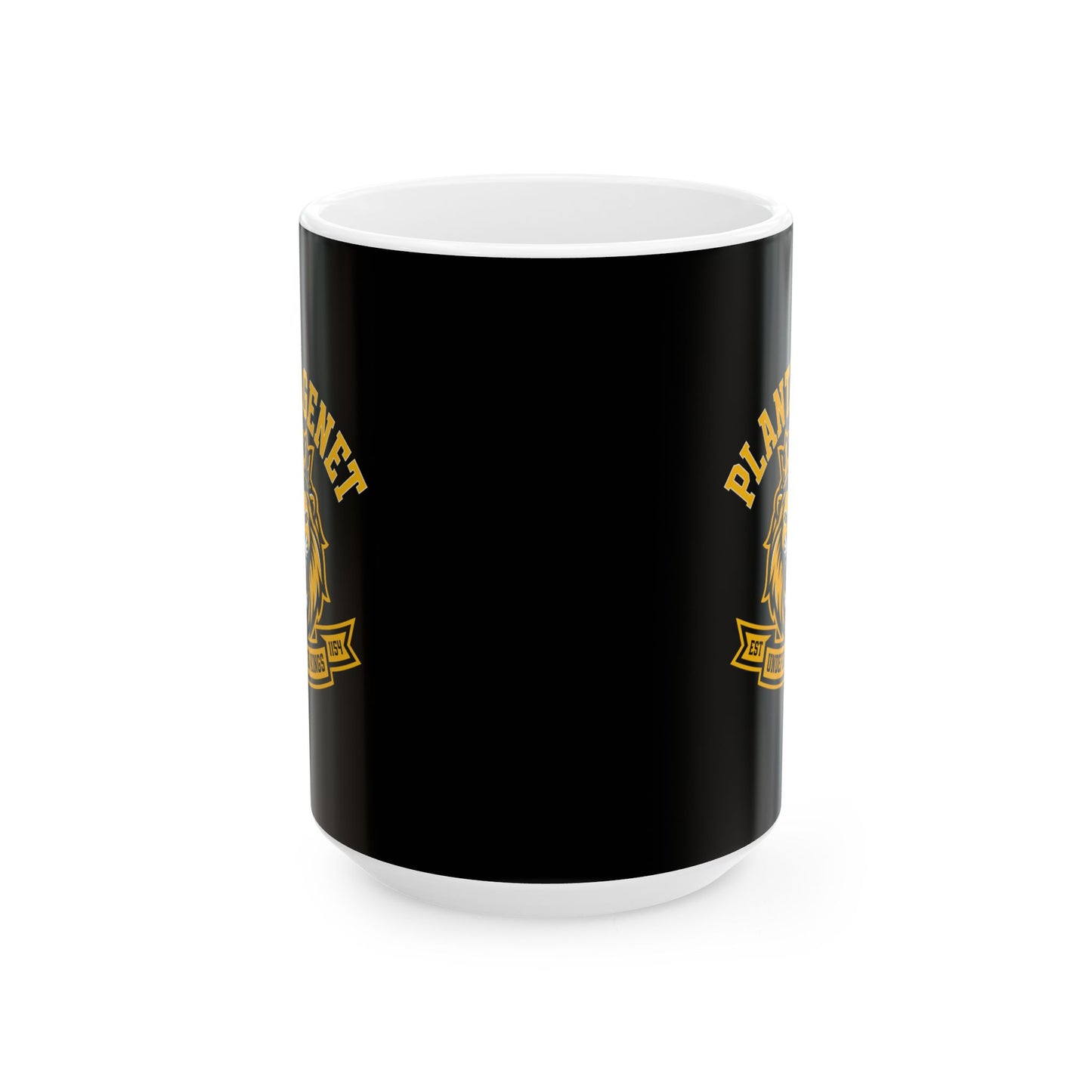 Plantagenet Dynasty Undefeated Lion Ceramic Mug, (11oz, 15oz)