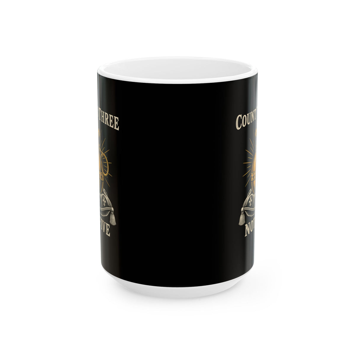 Holy Hand Grenade Count to Three Ceramic Mug, (11oz, 15oz)