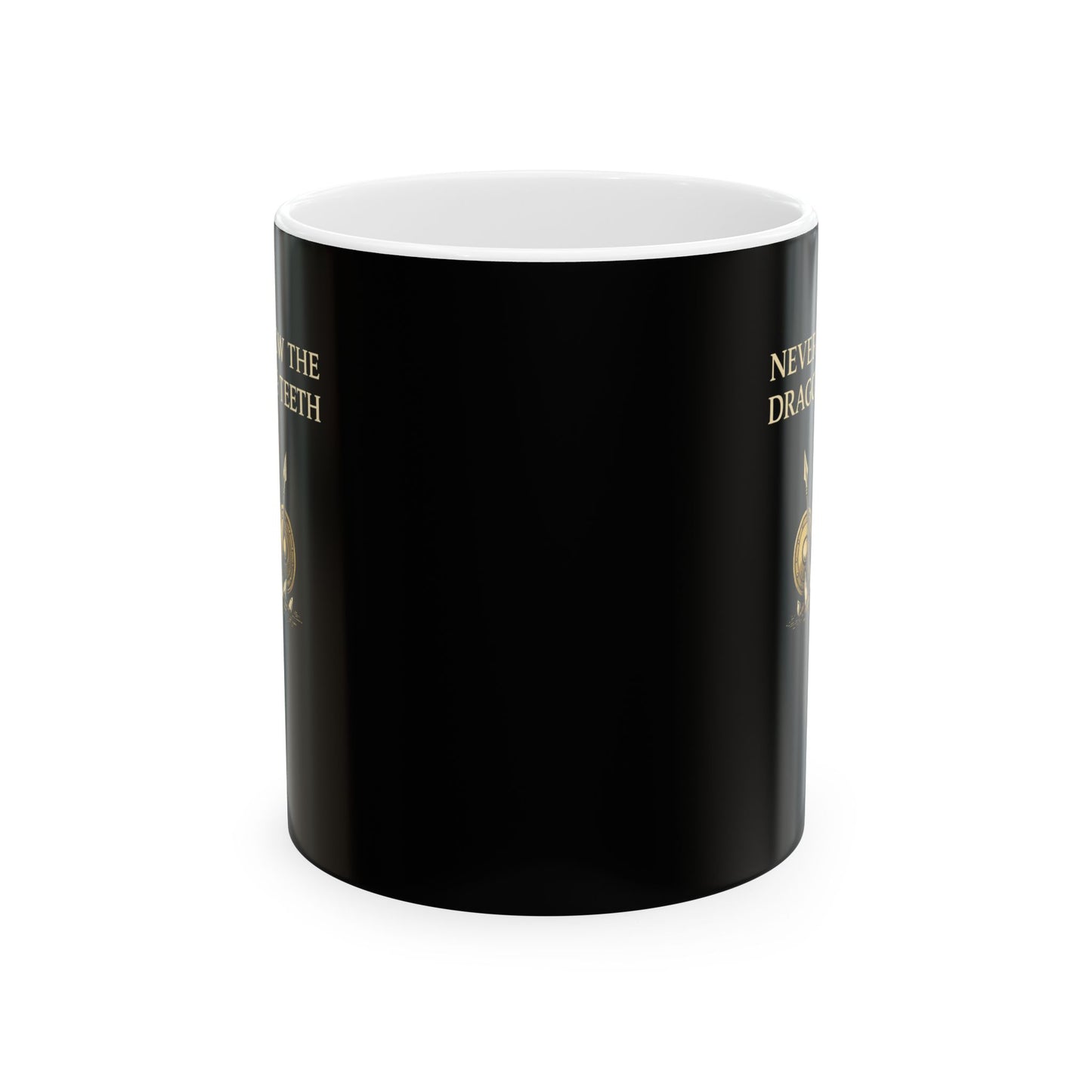 Cadma Never Sow Dragon Teeth Ceramic Mug, (11oz, 15oz)