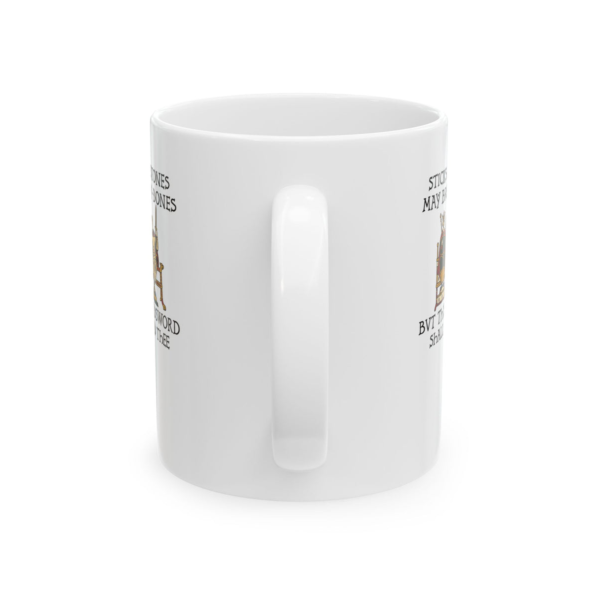 Sticks and Stones Medieval Tapestry Ceramic Mug, (11oz, 15oz)