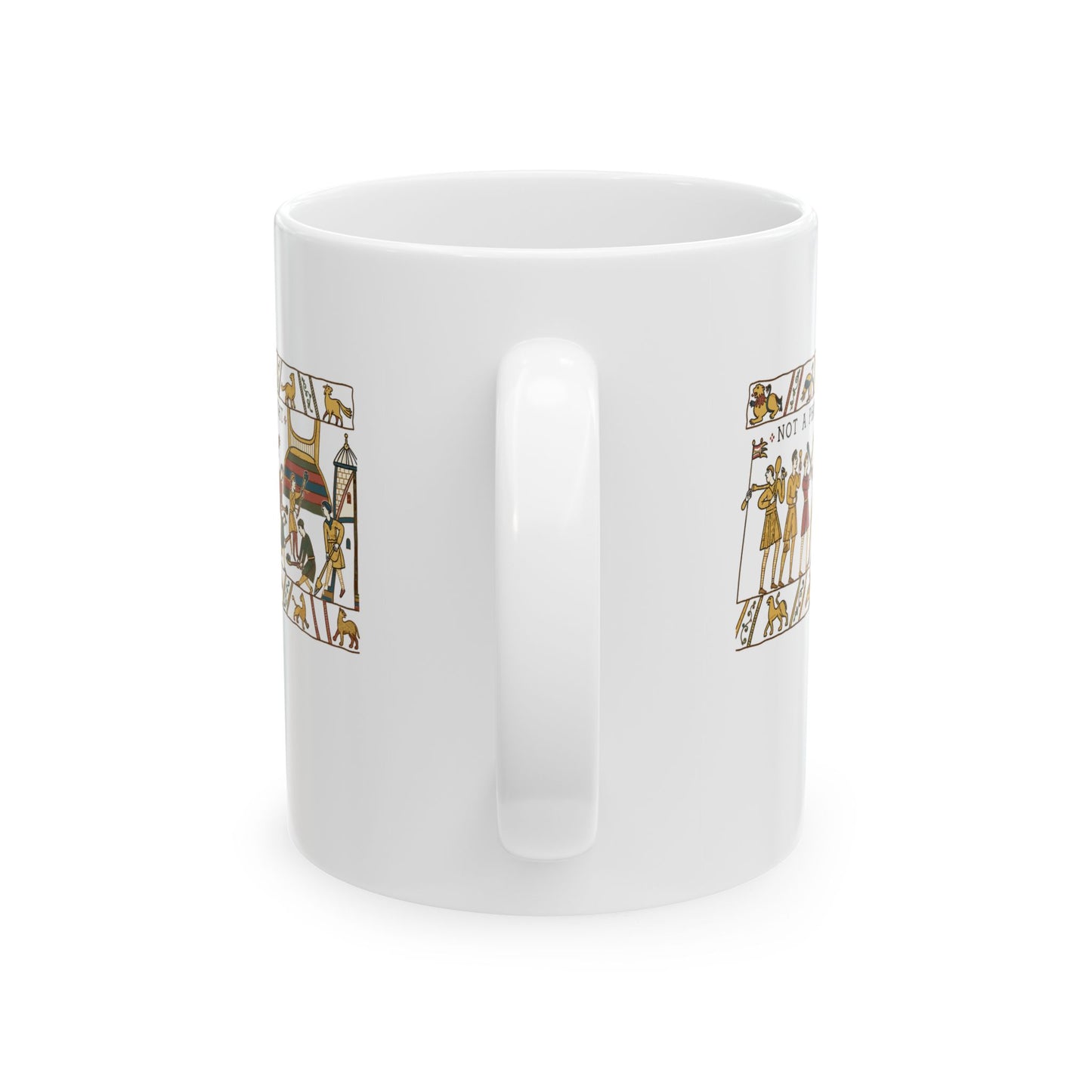 Bayeux Tapestry Not a Phone in Sight Ceramic Mug, (11oz, 15oz)