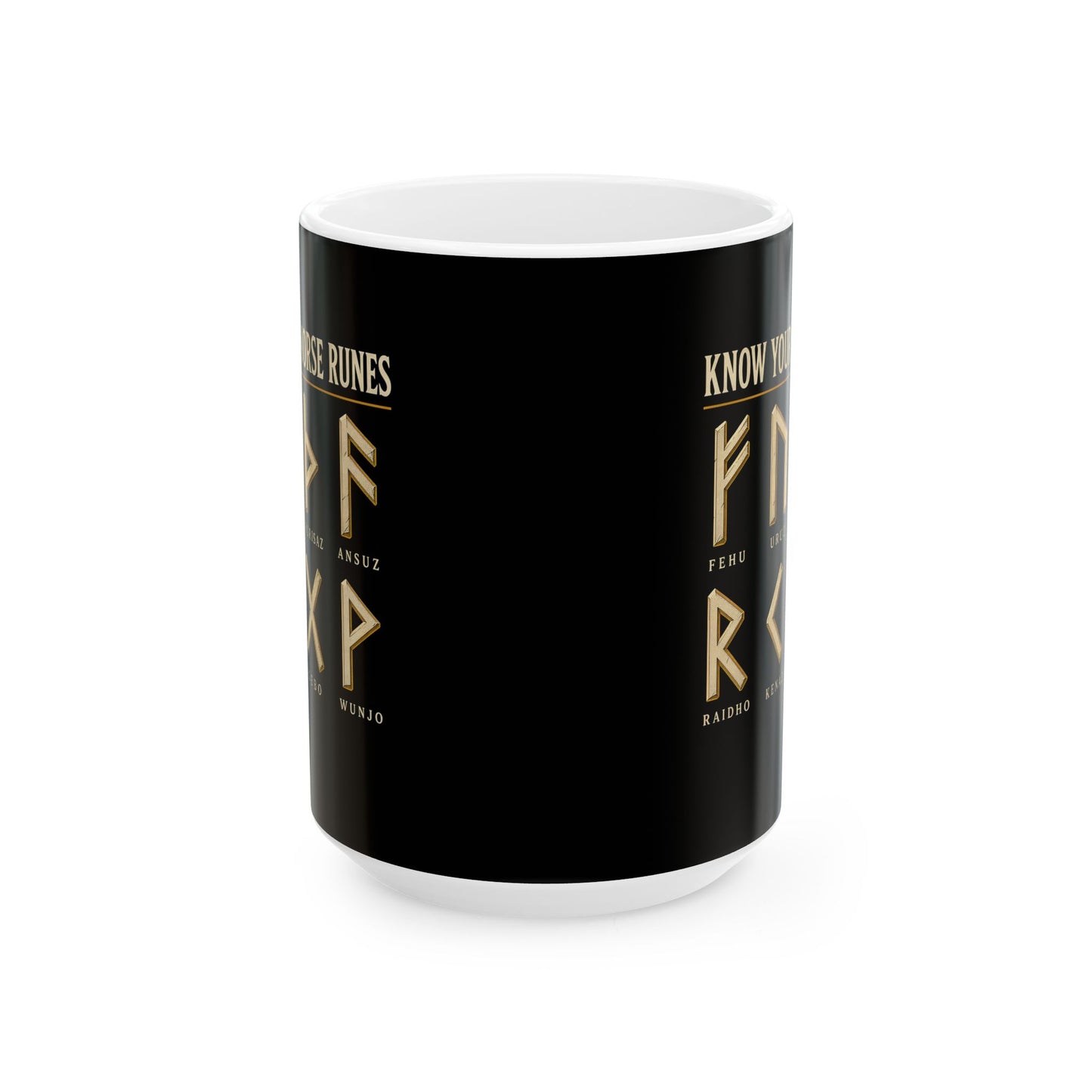 Know Your Norse Runes Ceramic Mug, (11oz, 15oz)