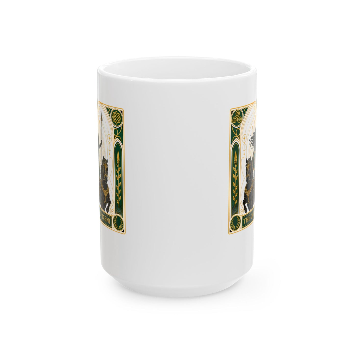 Boudica Queen of Iceni Tarot Ceramic Mug, (11oz, 15oz)