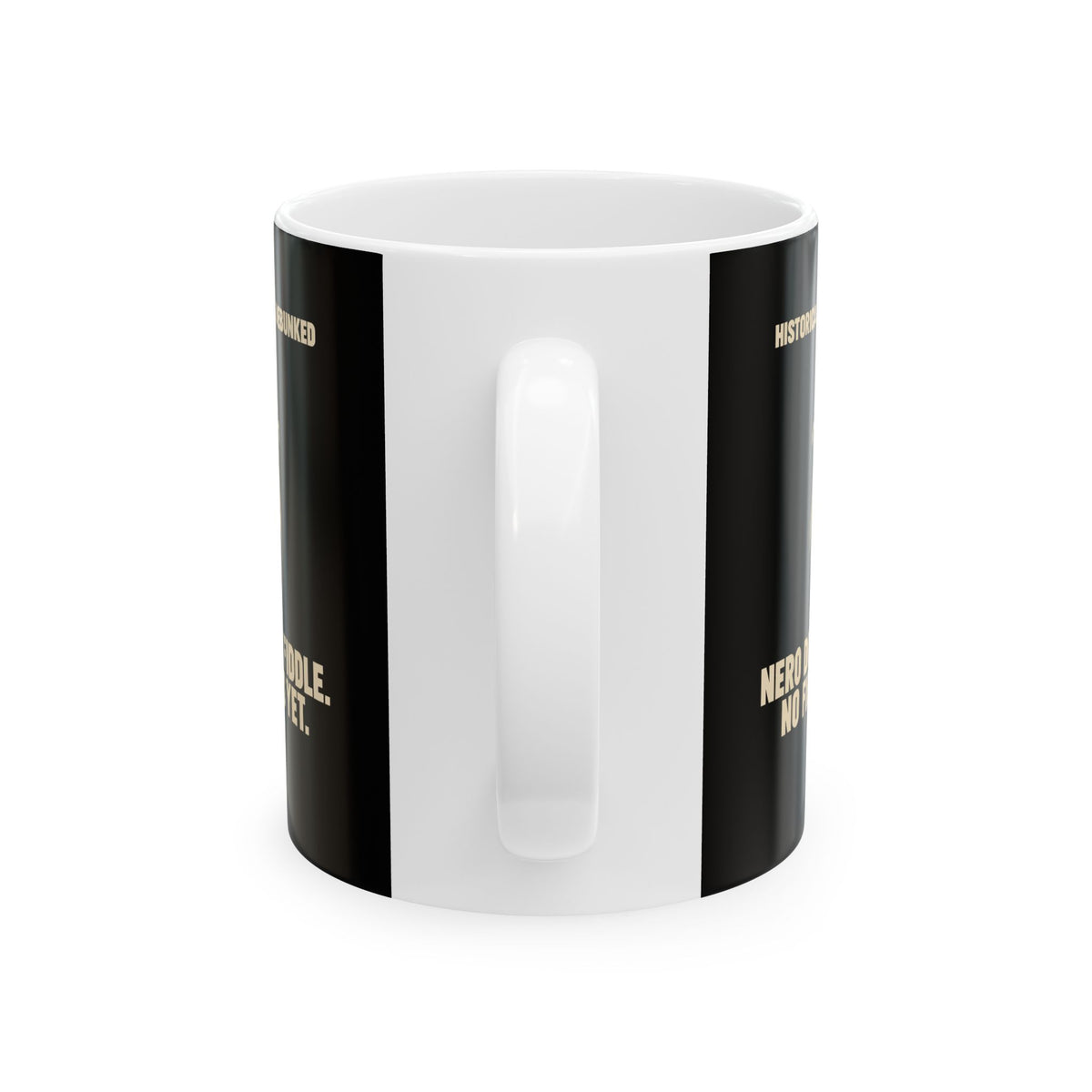 Historical Myths Debunked Vol II Nero Fiddle Ceramic Mug, (11oz, 15oz)