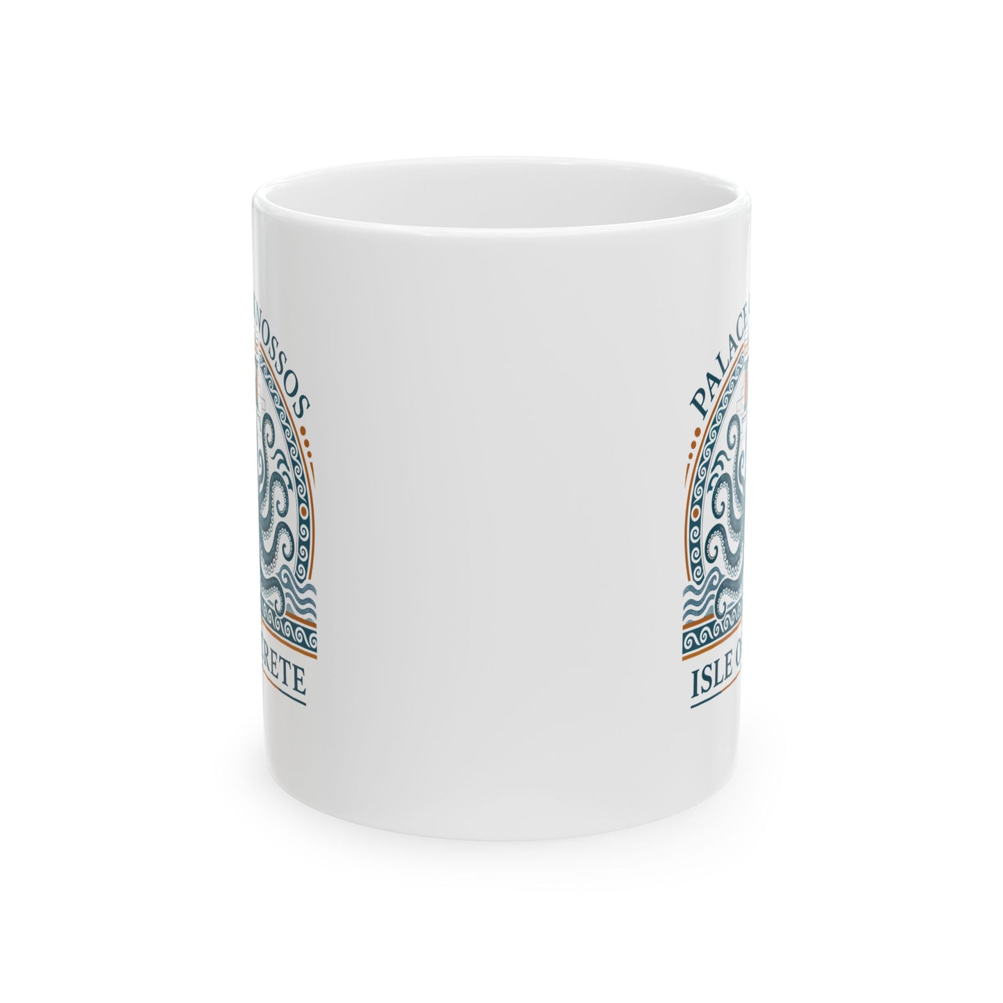Palace of Knossos Octopus Ceramic Mug, (11oz, 15oz)
