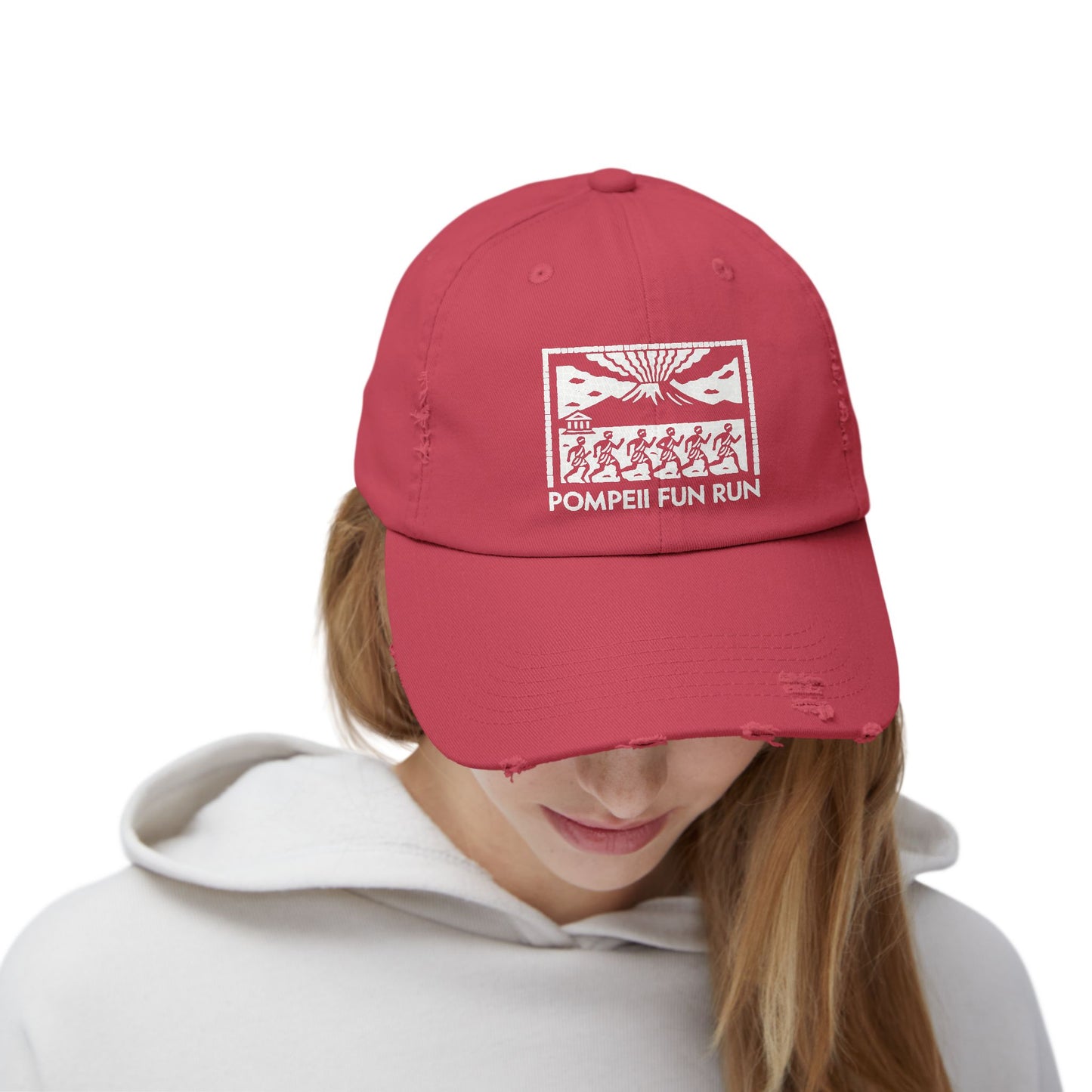 Pompeii Fun Run Mosaic Unisex Distressed Cap