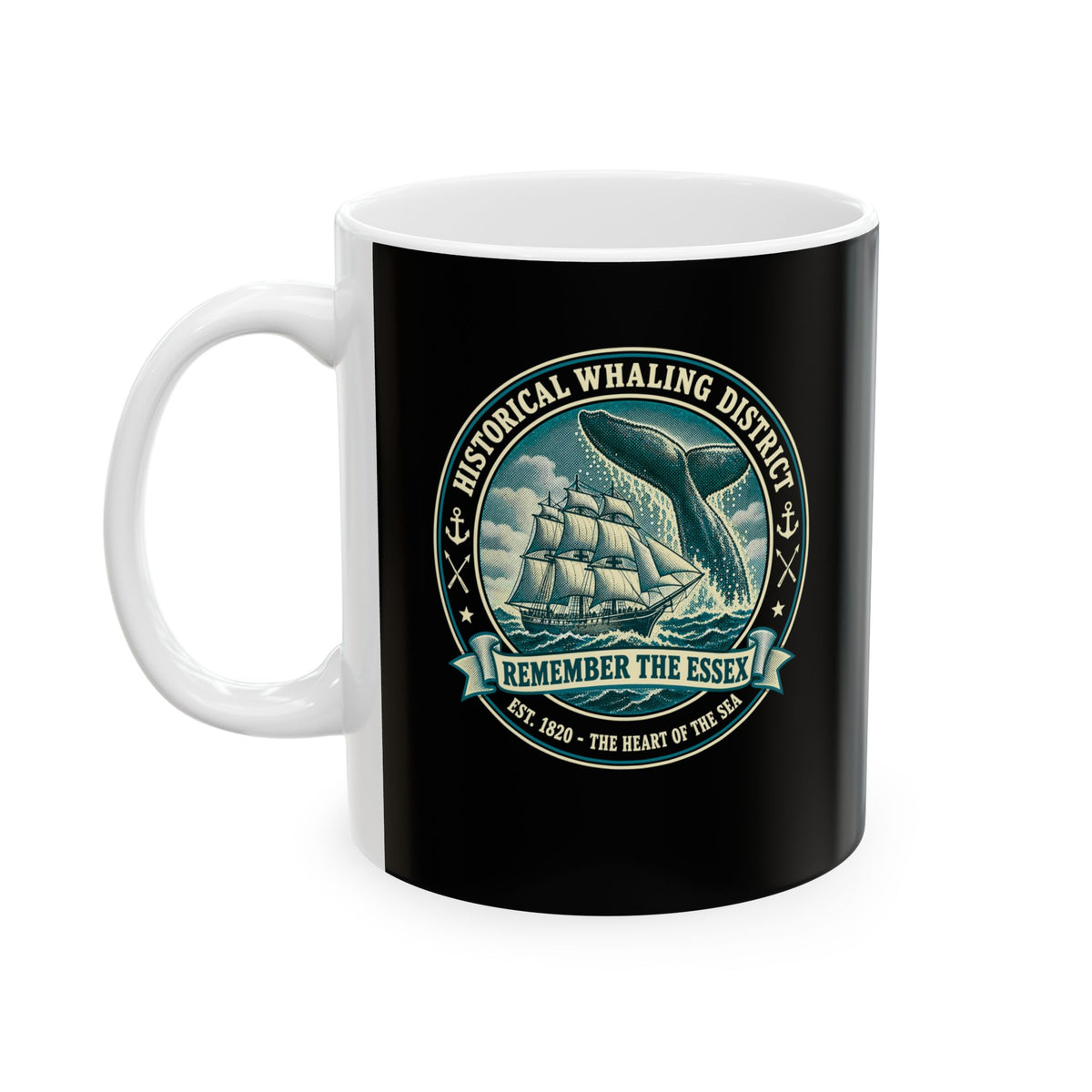 Remember the Essex Whaling District Ceramic Mug, (11oz, 15oz)