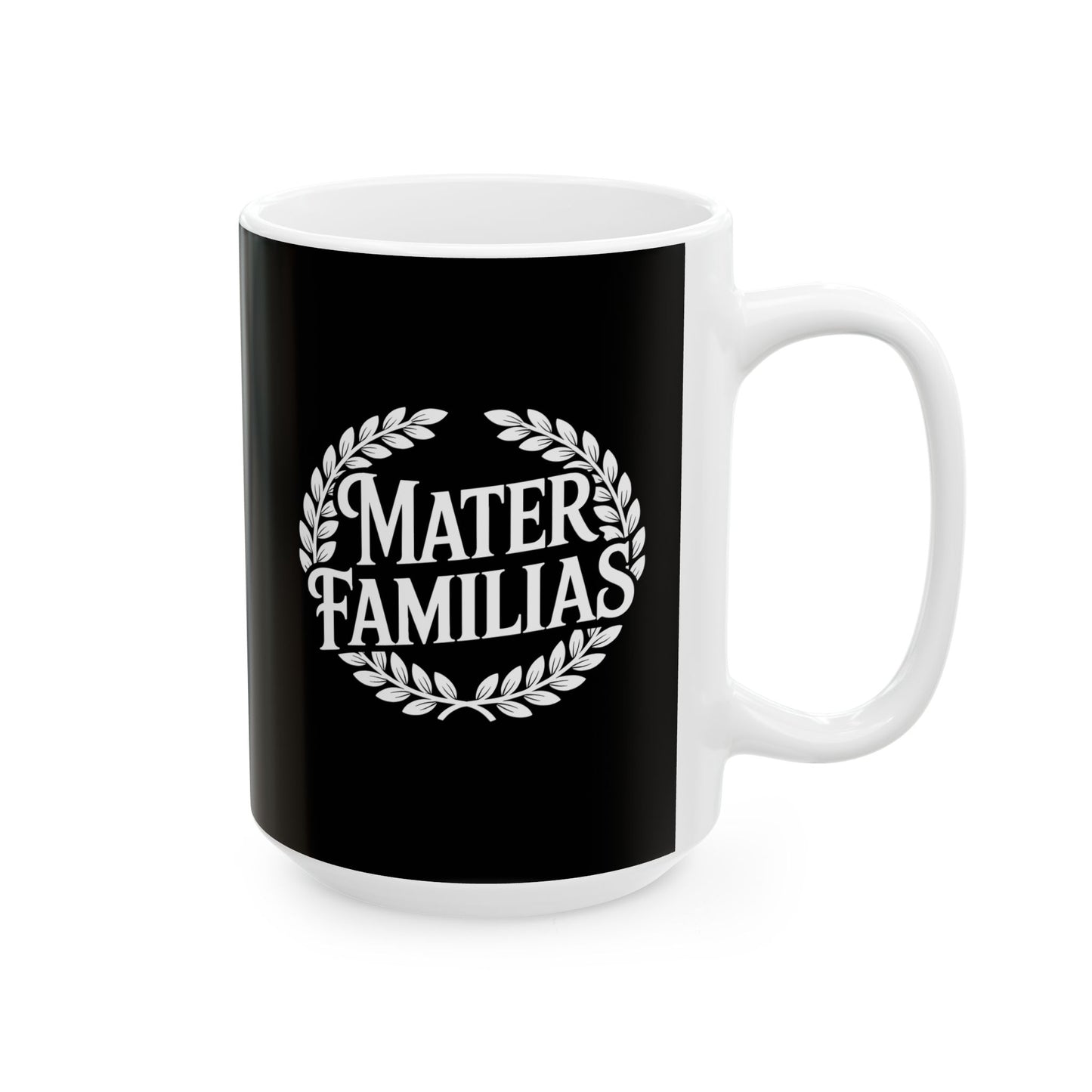 Mater Familias Mother Latin Ceramic Mug, (11oz, 15oz)