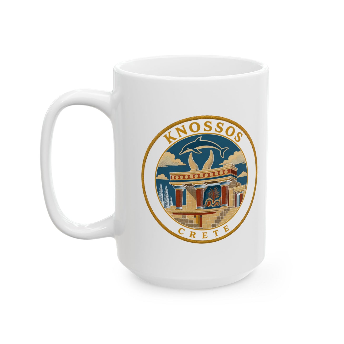 Knossos Crete Palace Patch Ceramic Mug, (11oz, 15oz)
