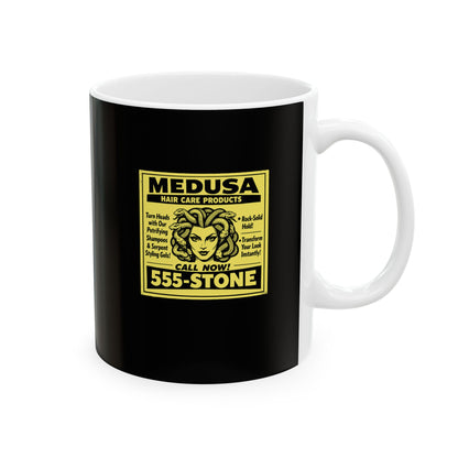 Medusa Hair Care Products Vintage Ad Style Ceramic Mug, (11oz, 15oz)