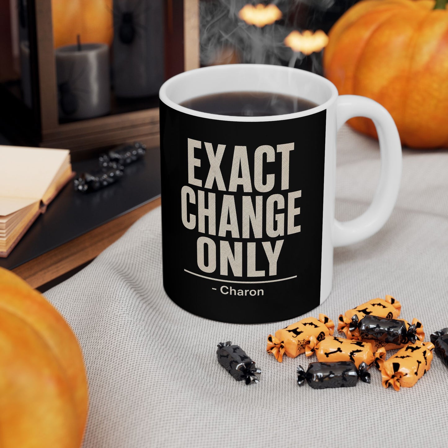 Exact Change Only Charon Ferryman Ceramic Mug, (11oz, 15oz)