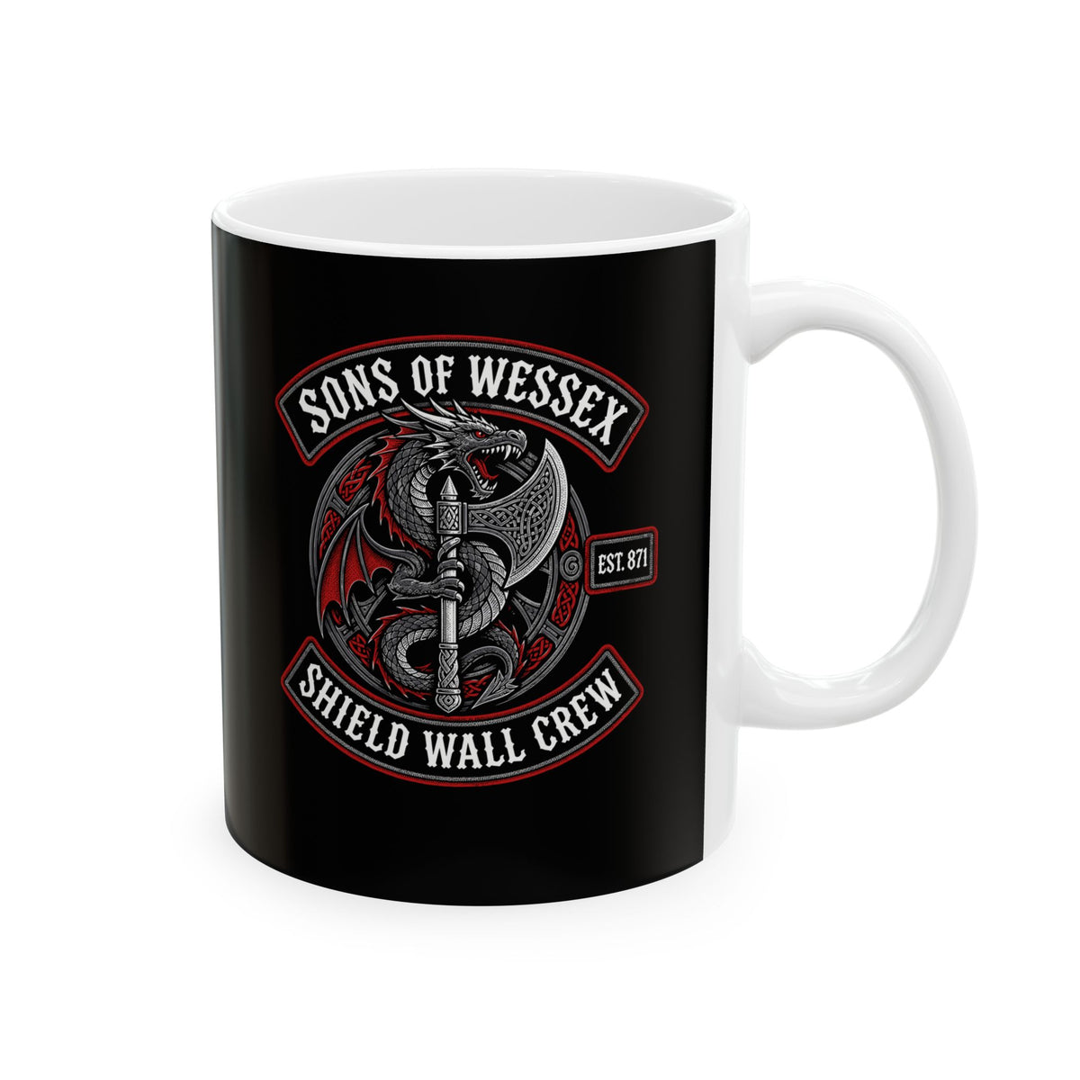 Sons of Wessex Shield Wall Crew Ceramic Mug, (11oz, 15oz)
