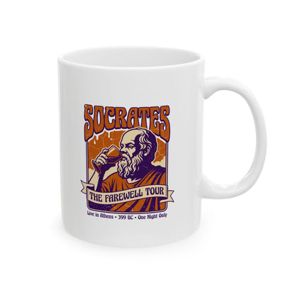 Socrates Farewell Tour Ceramic Mug, (11oz, 15oz)