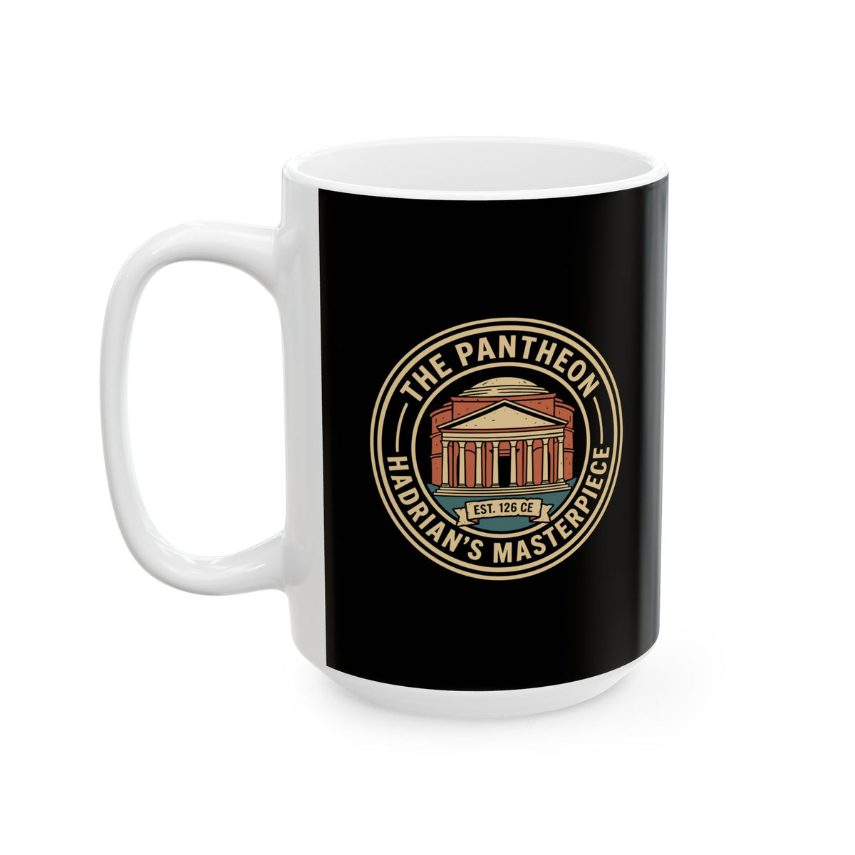 Roman Pantheon Ceramic Mug, (11oz, 15oz)