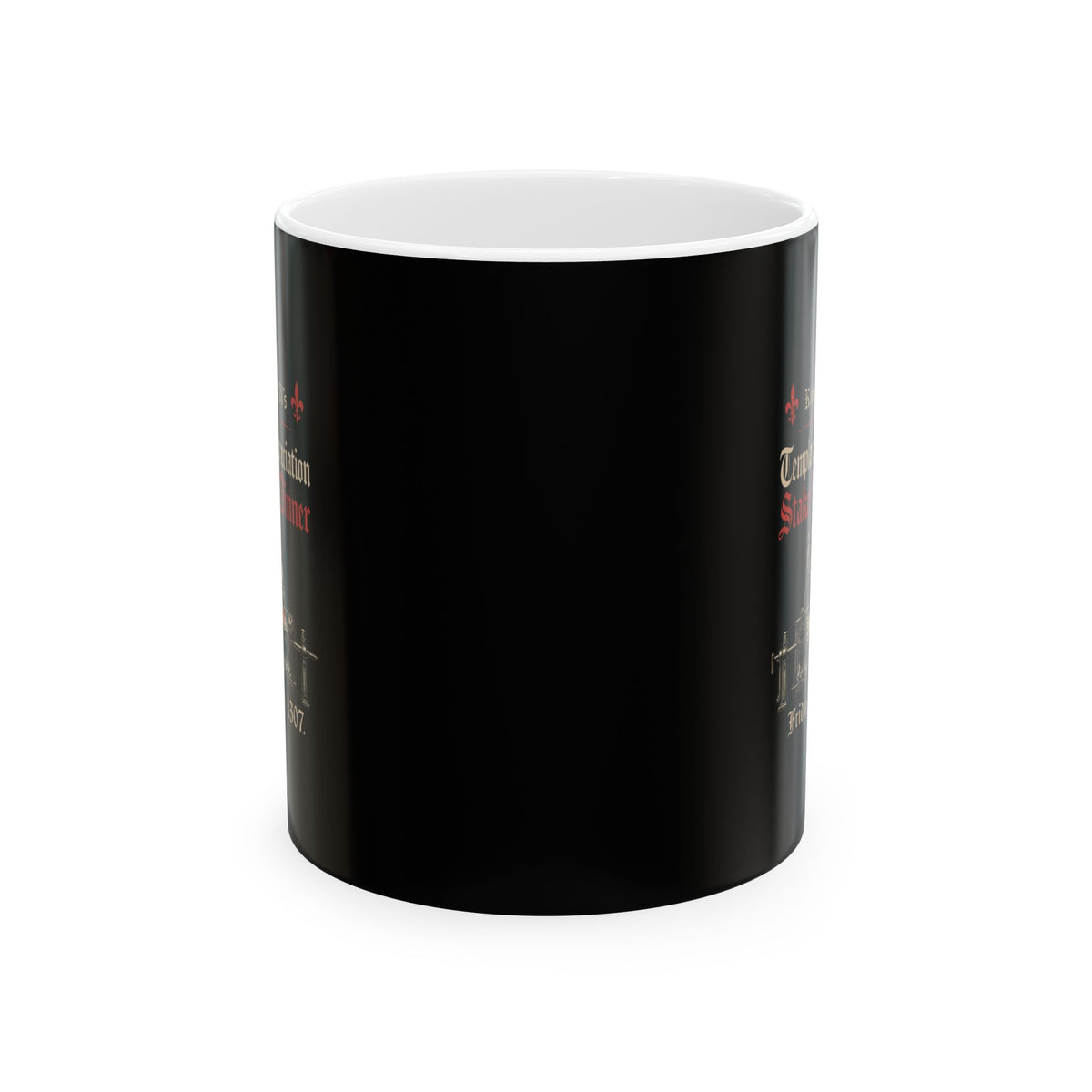 Templar Knights Stake Fry Dinner Ceramic Mug, (11oz, 15oz)