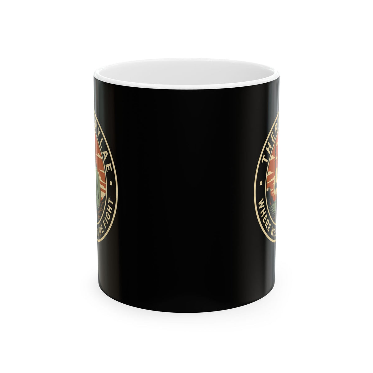 Thermopylae Stand and Fight Ceramic Mug, (11oz, 15oz)