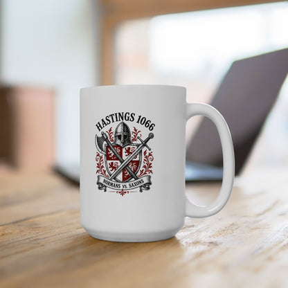 Battle of Hastings — Normans vs Saxons Ceramic Mug, (11oz, 15oz)