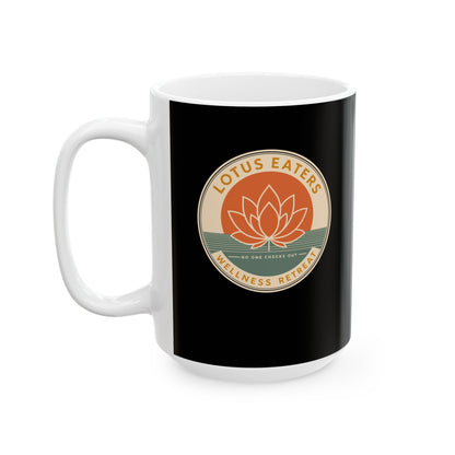 Lotus Eaters Wellness Retreat Ceramic Mug, (11oz, 15oz)