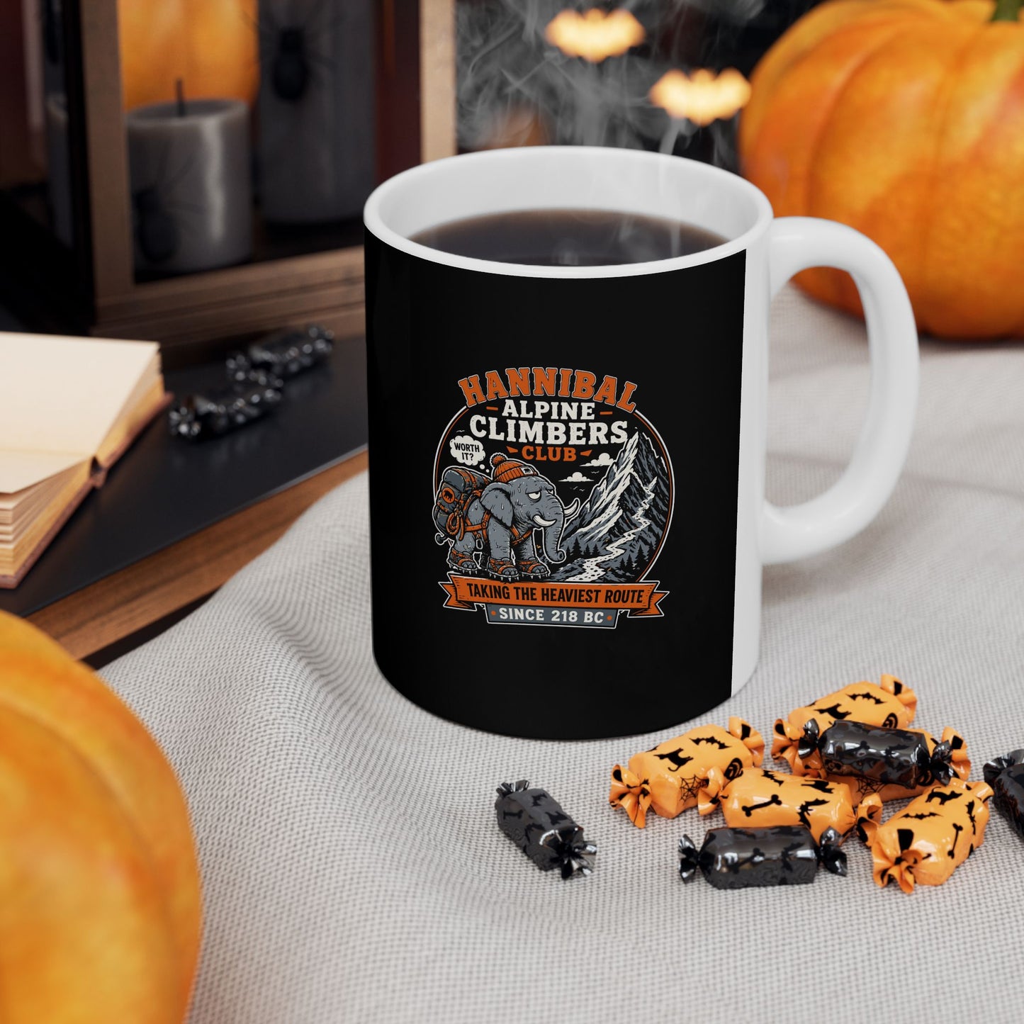 Hannibal Alpine Climbers Club Heaviest Route Ceramic Mug, (11oz, 15oz)