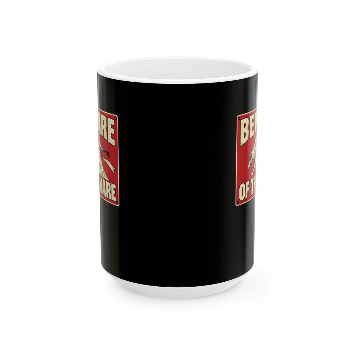 Beware of the Mare Mari Lwyd Ceramic Mug, (11oz, 15oz)