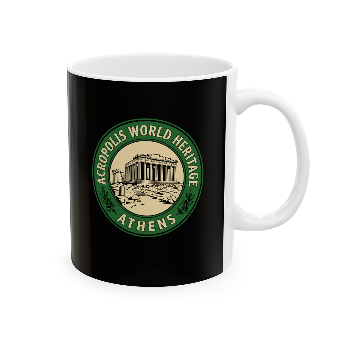 Acropolis Badge Ceramic Mug, (11oz, 15oz)