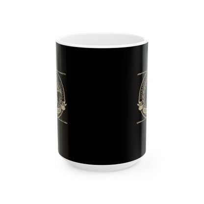 Emperor Domitian Fly Stylus Nobody Here in Latin Ceramic Mug, (11oz, 15oz)