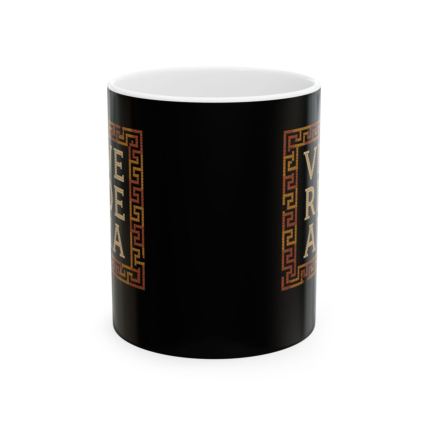 Vive Ride Ama Live Laugh Love Mosaic Ceramic Mug, (11oz, 15oz)